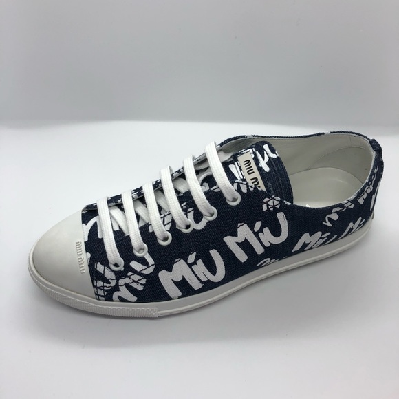 miu miu denim shoes